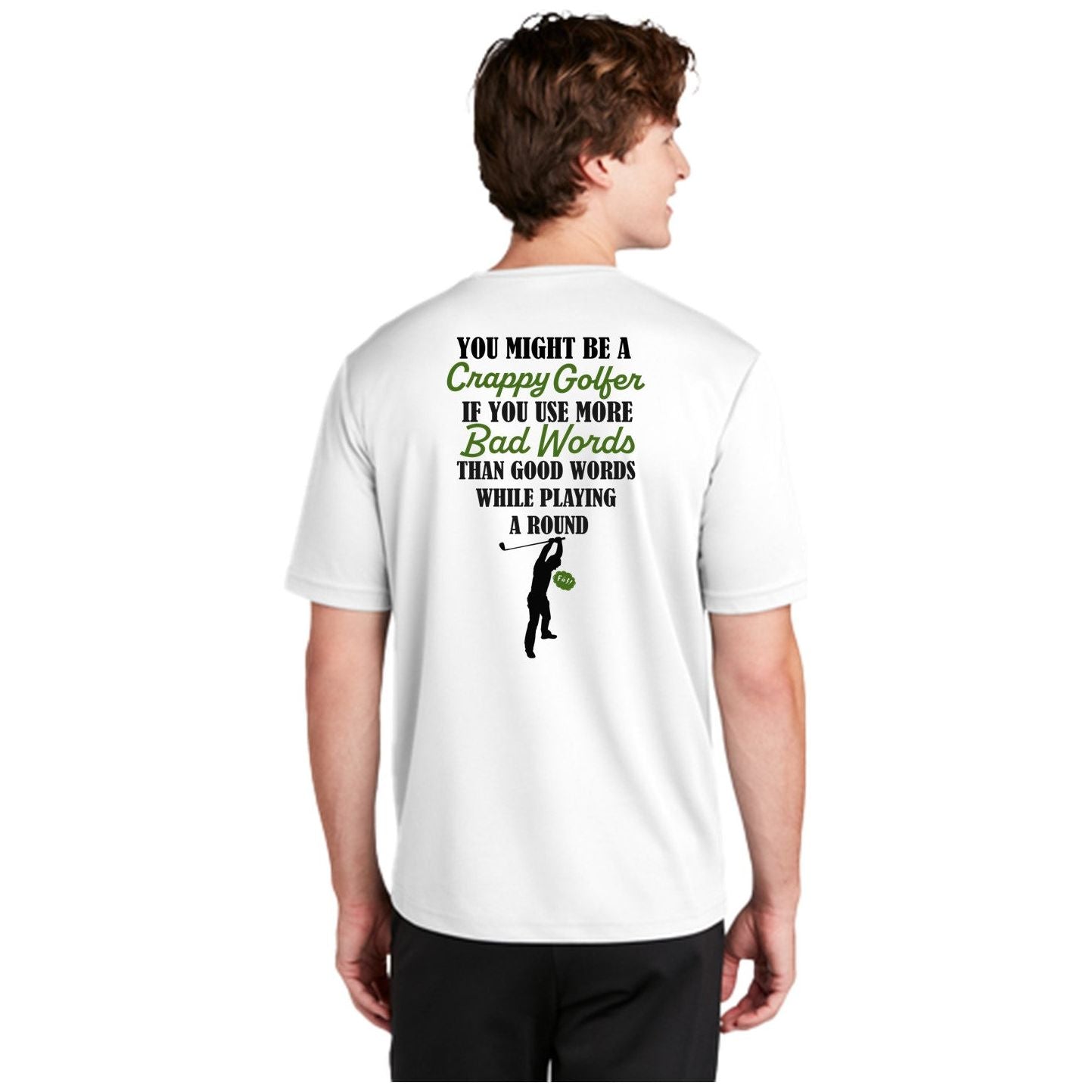 Bad Words, Good Words, Potty Mouth Golf - Mens T-Shirt