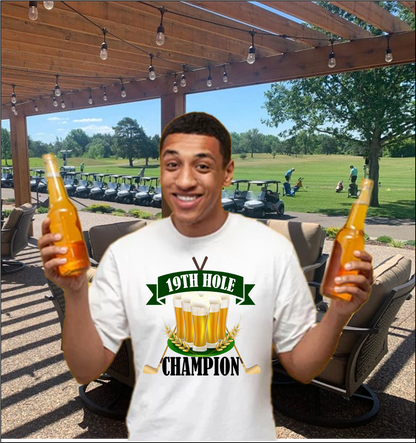 19th Hole Champion Golf Shirt for Men