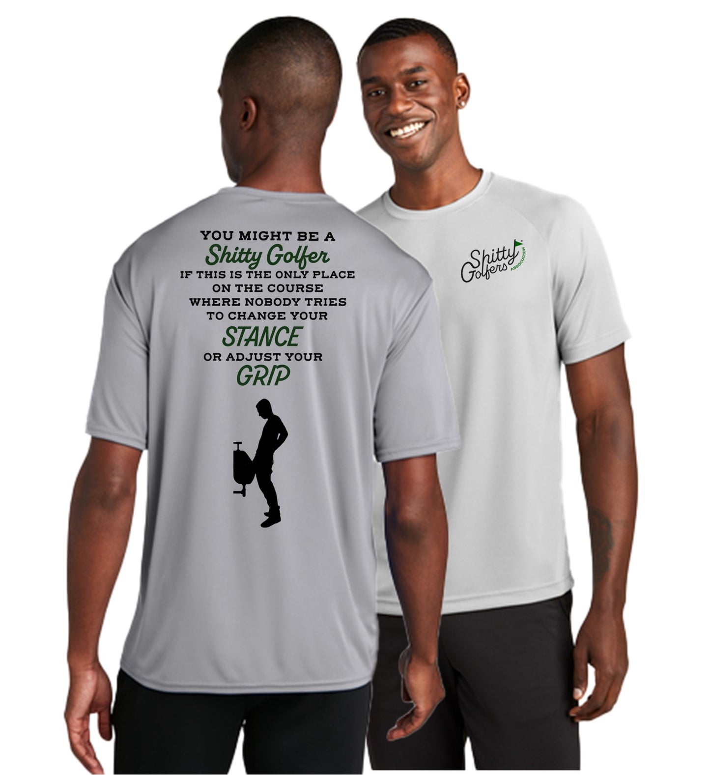 Funny Golf Shirts for Men - Humorous Golf Quotes - Funny T Shirts for Golfing - Stance/Grip