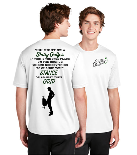 Funny Golf Shirts for Men - Humorous Golf Quotes - Funny T Shirts for Golfing - Stance/Grip