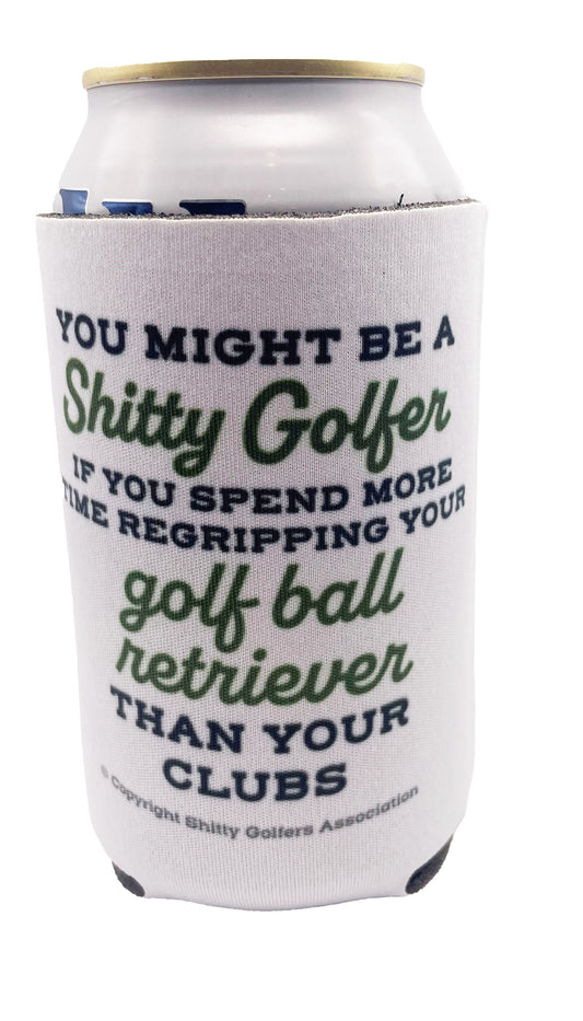 Funny Golf Can Cooler - Golf Gift - Golf Coozie for Beer, Hard