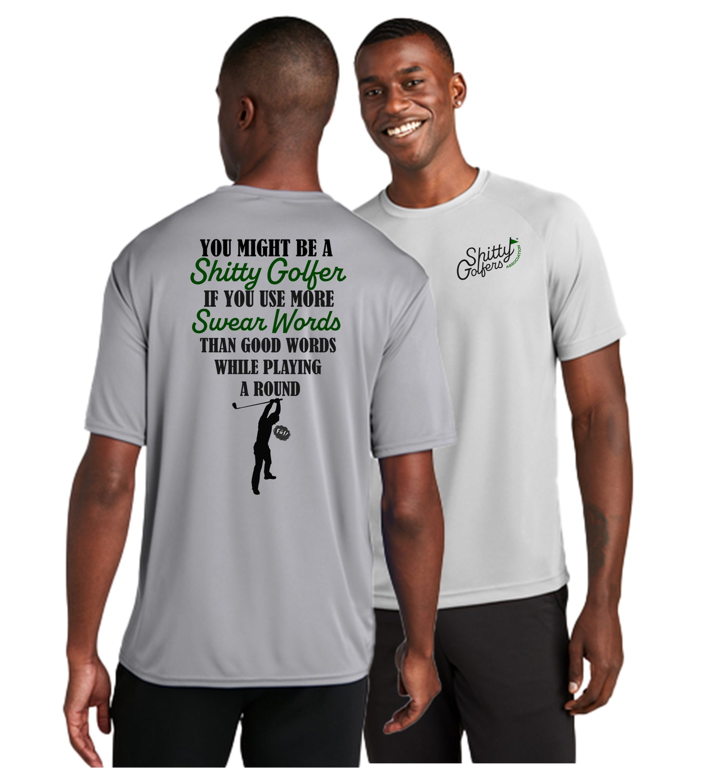 Men's Sassy Golf Shirt - Swear Words On Sale Now!