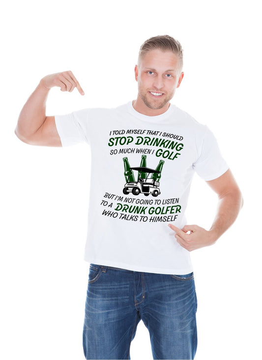 Drunk Golfer - Mens Golf T-Shirt
