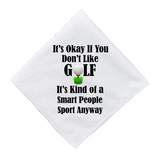 Golf Smart People Sport - Funny Golf Towel
