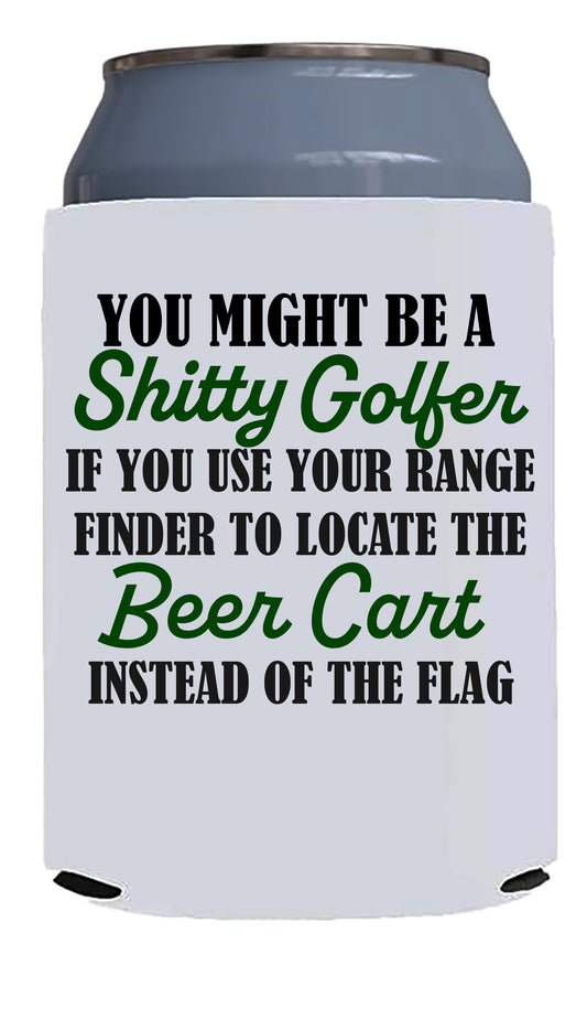Beer Cart - Range Finder Funny Golf Can Sleeve