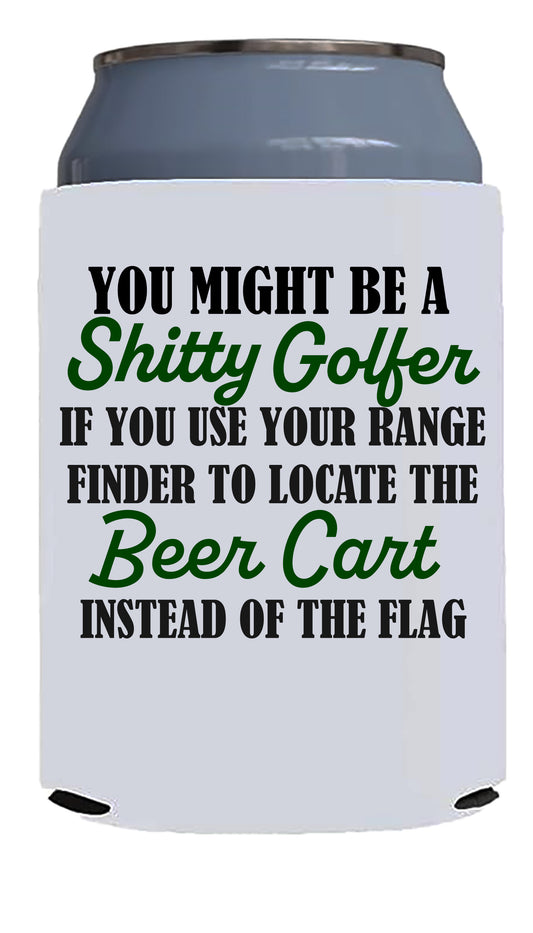 Funny Golf Can Cooler - Golf Gift - Golf Coozie for Beer, Hard