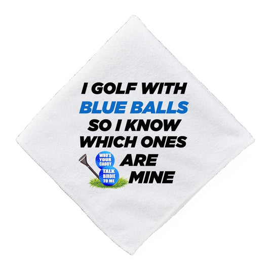 Golf with Blue Balls - Golf Towel