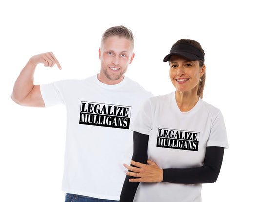 Legalize Mulligans Funny Golf Shirts for Men and Women