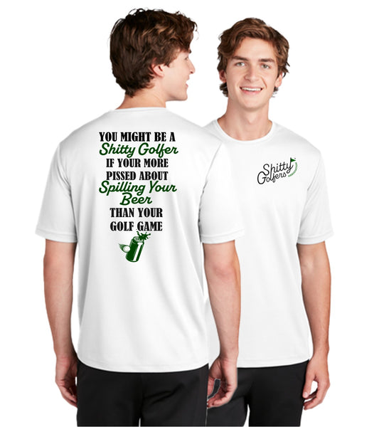 Spilling Beer - Golf T-shirt for Men