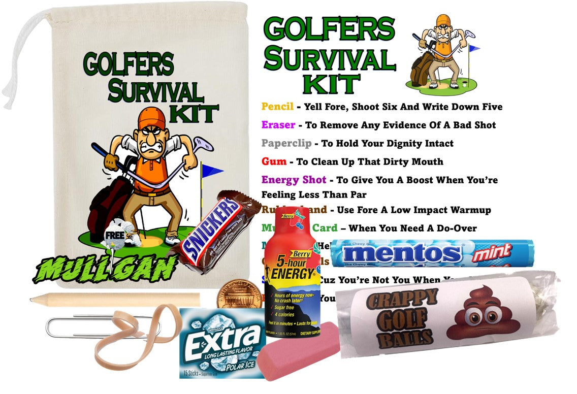 Funny Golf Survival Kit for Men - Golf Gifts for the Golfer Who Has  Everything – Shitty Golfers Association