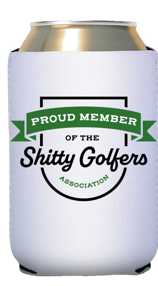 Proud Member of the Shitty Golfers Association Beer Can Cooler